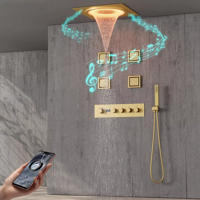 Spa & Wellness Hotel Olympia Mariánské Lázně - Akıllı LED Duş Seti Banyo Müzikli
