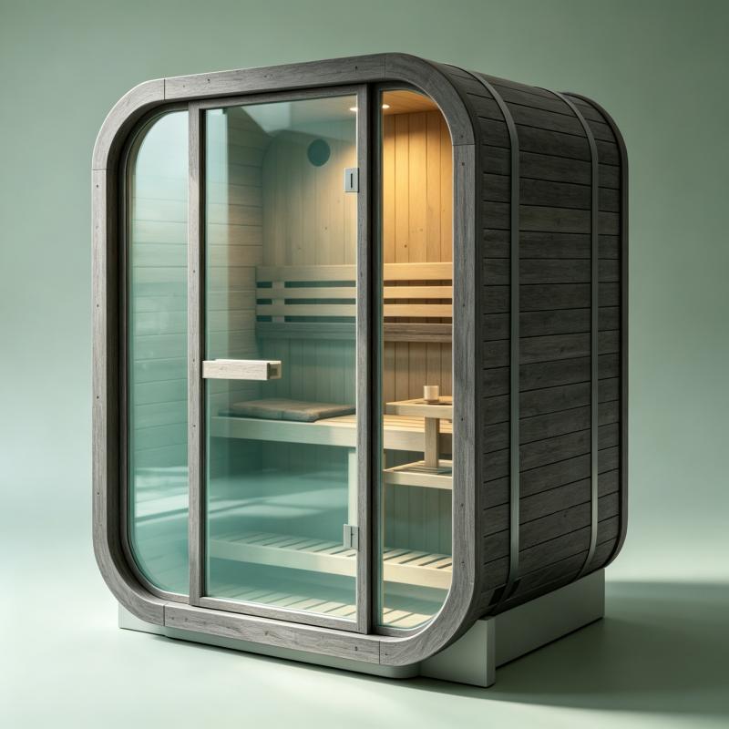 Spa Wellness Resorts - Büyük, Özel Tasarım Sauna Odası, Masif
