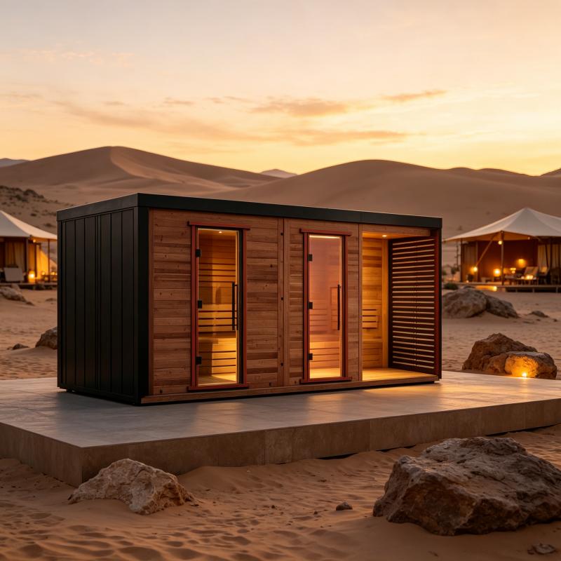 Spa Wellness Resorts - Özel Tasarım Ahşap Sauna Odası, İç