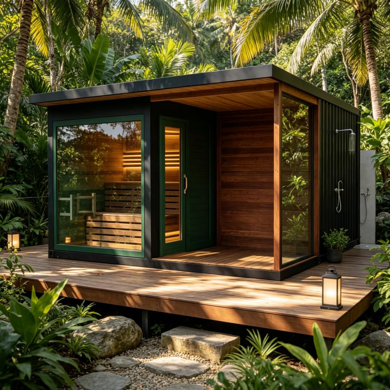Lüks Ahşap Sauna Odası Özel Öl - Spa Wellness Luxury incelemesi ve fiyatı