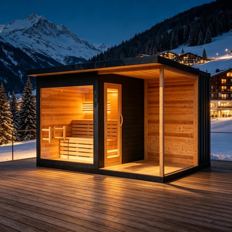 Lüks Ahşap Sauna Odası Özel Öl - Spa Wellness Luxury incelemesi ve fiyatı
