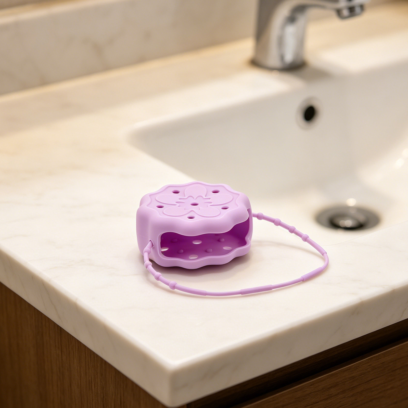 Silikon Duş Tablet Tutucu, Mor - Shower Steamer Tablet incelemesi ve fiyatı