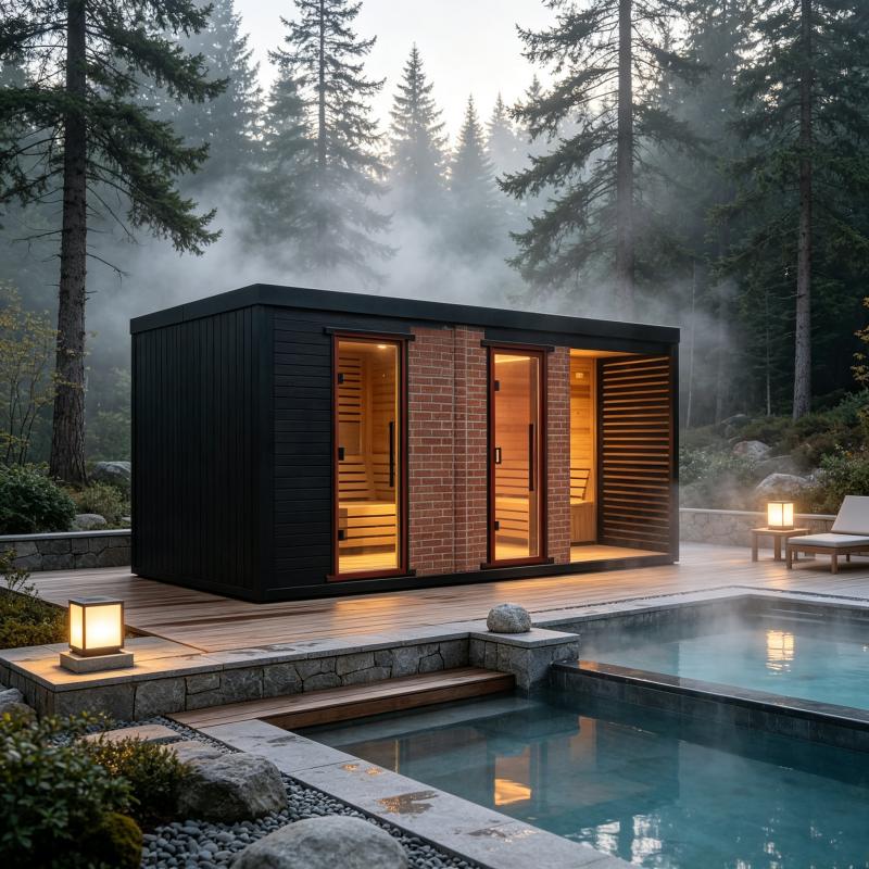 Özel Tasarım Ahşap Sauna Odası - Spa Wellness Resorts incelemesi ve fiyatı